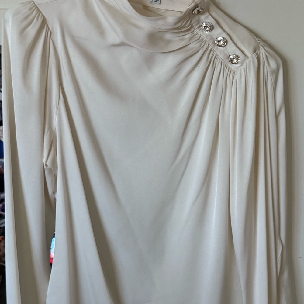 silk mock turtle neck
